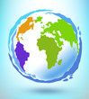 Globe concept.