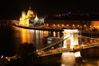 Budapest - Hungarian parliament and chain bridge.