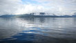 Morning over Norway fjord
