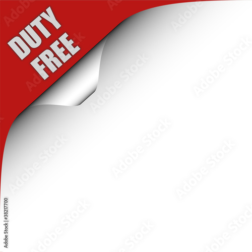 Illustration: Seitenecke rot links DUTY FREE Seitenecke rot links DUTY FREE