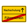 ortsschild führerschein nachschulung I