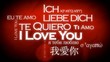 I love you international tag cloud traduction animation