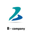Abstract letter B # Vector