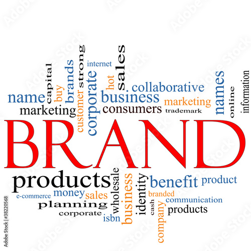 Illustration: Brand Word Cloud Concept Brand Word Cloud Concept