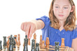 Girl about to make checkmate