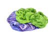colorful silk isolated on white background colorful silk isolated on white background