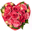 composition of Roses in the shape of heart composition of Roses in the shape of heart