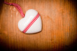 heart on wood