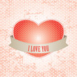 retro love card