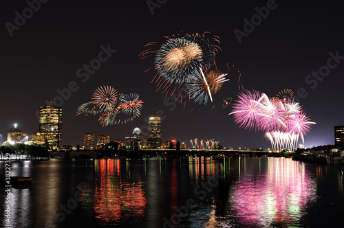 Photo: Fireworks over Boston Fireworks over Boston