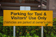 Foto: Parking for Taxi and Visitors use only Parking for Taxi and Visitors use only