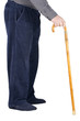Photo: Body of senior man leaning on cane Body of senior man leaning on cane