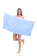 woman hiding behind towel woman hiding behind towel