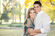 loving couple embracing