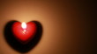 Happy Valentine's day - A candle in the shape of the heart
