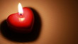 Happy Valentine's day - A candle in the shape of the heart