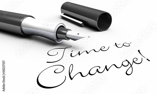 Illustration: Time to Change! - Stift Konzept Time to Change! - Stift Konzept