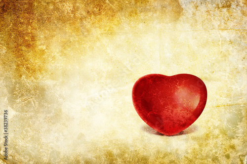 Illustration: vintage heart background vintage heart background