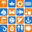 summer/beach pictograms