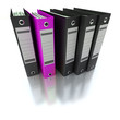 Illustration: Archive bureau rose et noir Archive bureau rose et noir