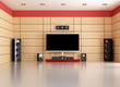 empty home cinema room