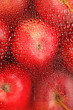 background with fresh red apples background with fresh red apples