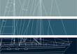 Vector: Sailboat wallpaper Sailboat wallpaper