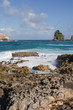 Brandung an der Küste von Guadeloupe