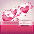 Hearts for Valentine's day card