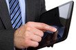 Finger pointing on digital tablet