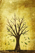 leaves falling illustration