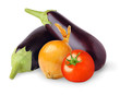 Fresh vegetables isolated on white