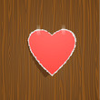 Torn paper heart