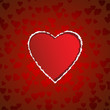 Heart shaped torn paper