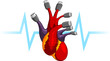 Human Heart Usb Plug Symbolic Illustration