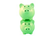 Photo: Stacked Piggy Bank Series - Green Stacked Piggy Bank Series - Green