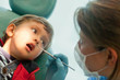 Little boy at the dentist
