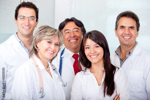 Photo: Patient with a group of doctors Patient with a group of doctors