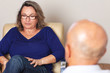 Frau bei Psychoanalyse