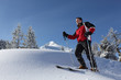 Man skiing on a sunny day