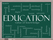 Education Word Cloud Concept on a blackboard Education Word Cloud Concept on a blackboard