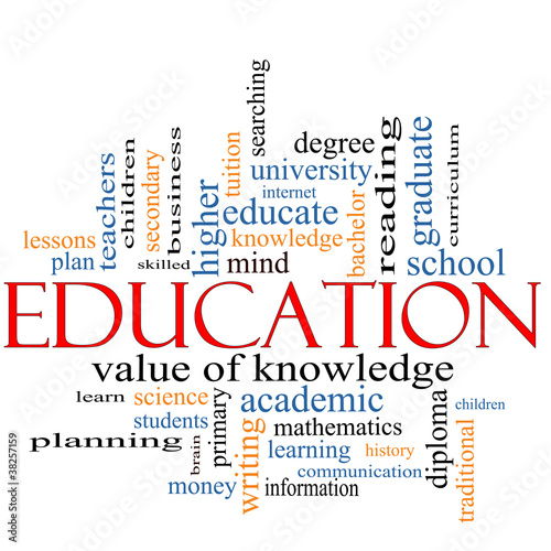 Photo: Education Word Cloud Concept Education Word Cloud Concept