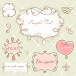 Doodle frames in French style