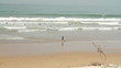 Surfers beach, pan shot