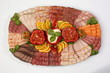 Partyplatte, gefüllte Paprika, Fleisch, Wurst, gefüllte Paprika,