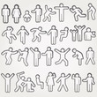 Vector Pictograms of Men and Women Vector Pictograms of Men and Women