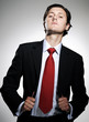 confident arrogant businessman