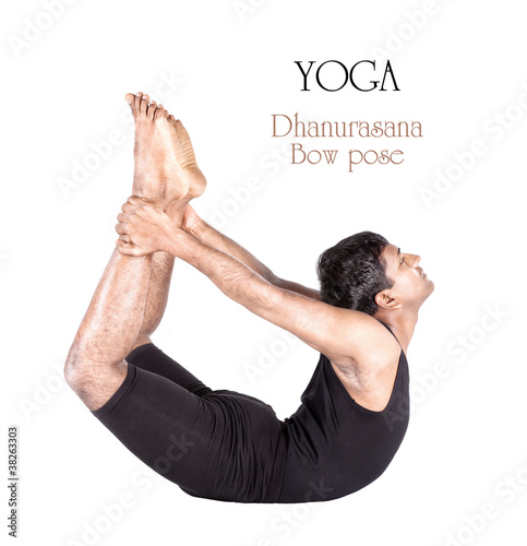 Photo: Yoga dhanurasana bow pose Yoga dhanurasana bow pose