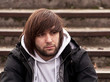 Photo: Attractive young man posing outside Attractive young man posing outside