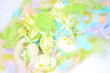 Easter eggs with feathers